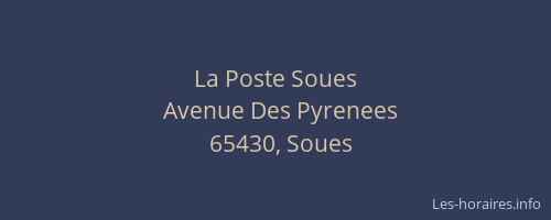 La Poste Soues