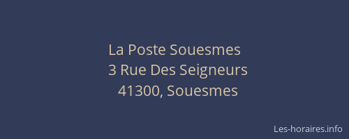 La Poste Souesmes