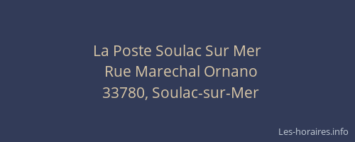 La Poste Soulac Sur Mer
