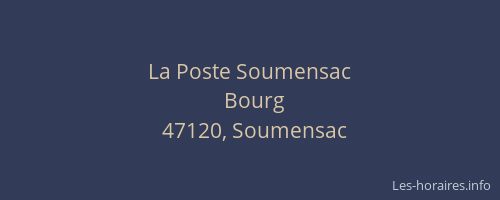 La Poste Soumensac