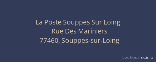 La Poste Souppes Sur Loing