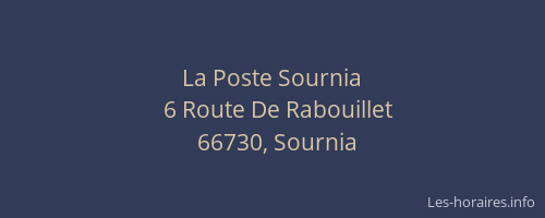 La Poste Sournia
