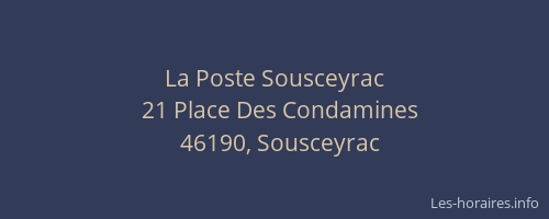 La Poste Sousceyrac