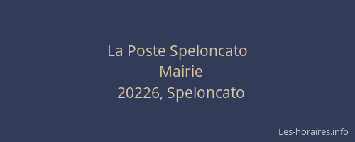 La Poste Speloncato