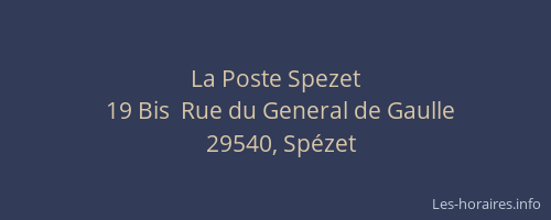 La Poste Spezet