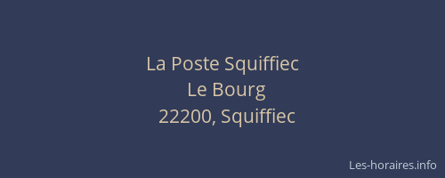 La Poste Squiffiec