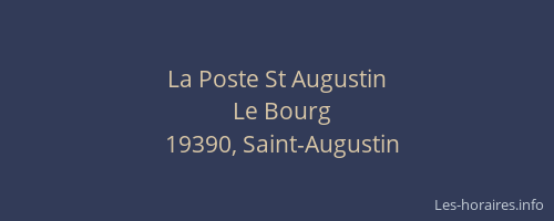 La Poste St Augustin