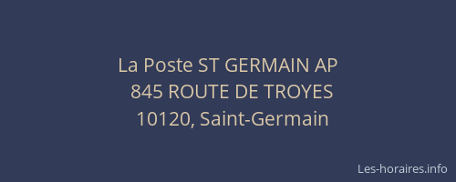 La Poste ST GERMAIN AP