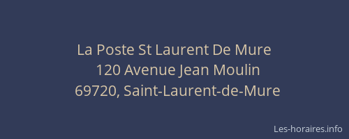 La Poste St Laurent De Mure