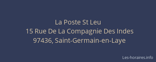 La Poste St Leu