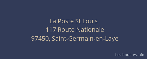 La Poste St Louis
