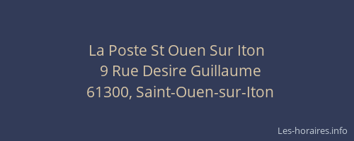 La Poste St Ouen Sur Iton