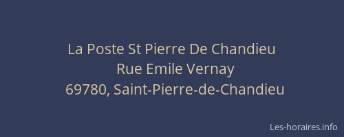 La Poste St Pierre De Chandieu