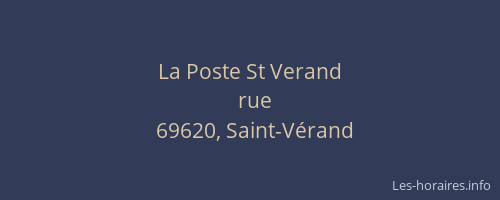 La Poste St Verand