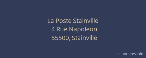 La Poste Stainville