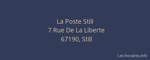 La Poste Still