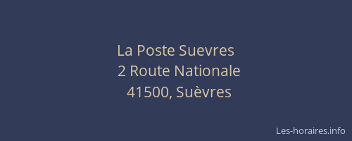 La Poste Suevres
