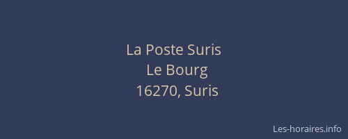 La Poste Suris