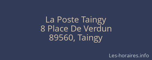 La Poste Taingy