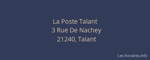 La Poste Talant