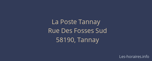 La Poste Tannay