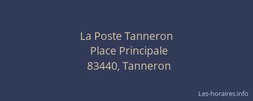La Poste Tanneron