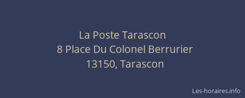 La Poste Tarascon