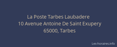 La Poste Tarbes Laubadere