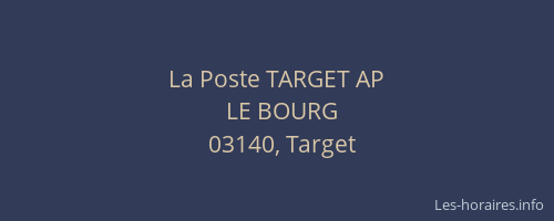 La Poste TARGET AP