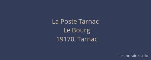 La Poste Tarnac