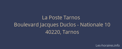 La Poste Tarnos