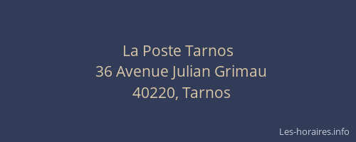 La Poste Tarnos