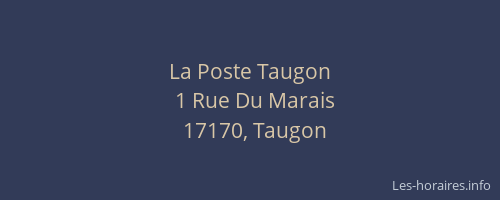 La Poste Taugon