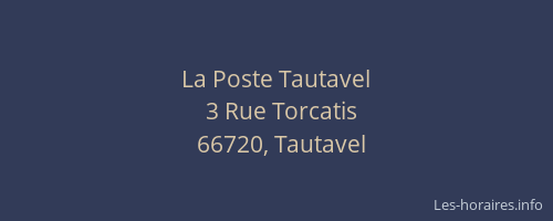La Poste Tautavel