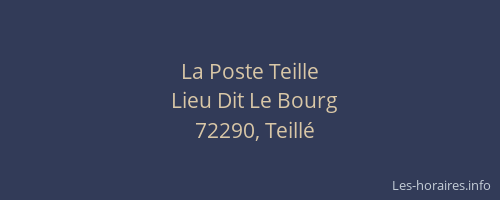 La Poste Teille