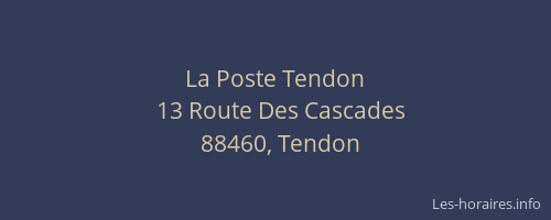 La Poste Tendon