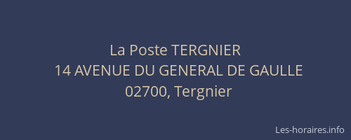 La Poste TERGNIER