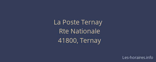 La Poste Ternay