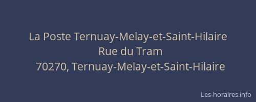La Poste Ternuay-Melay-et-Saint-Hilaire