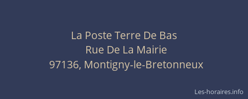 La Poste Terre De Bas