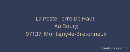 La Poste Terre De Haut