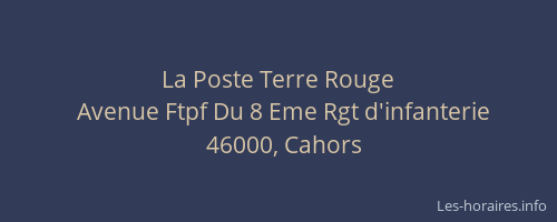 La Poste Terre Rouge