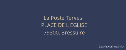 La Poste Terves