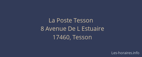 La Poste Tesson