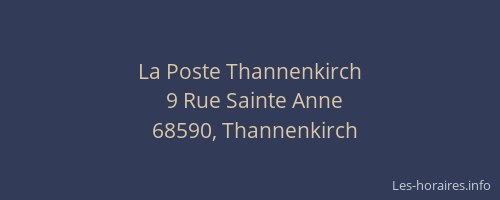 La Poste Thannenkirch