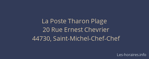 La Poste Tharon Plage