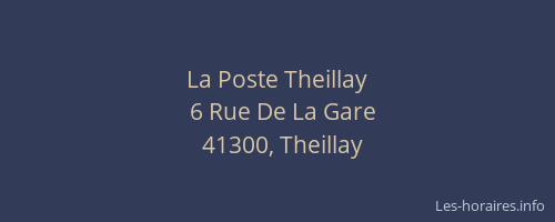 La Poste Theillay