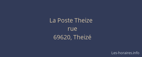 La Poste Theize