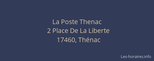 La Poste Thenac