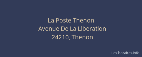 La Poste Thenon